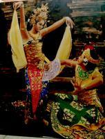 Bali - Balinese Dancers - Oil On Canvas